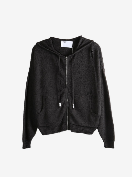Black hoodie, front view