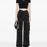 Black top, full body view