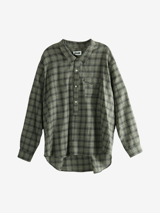 Green shirts, front view