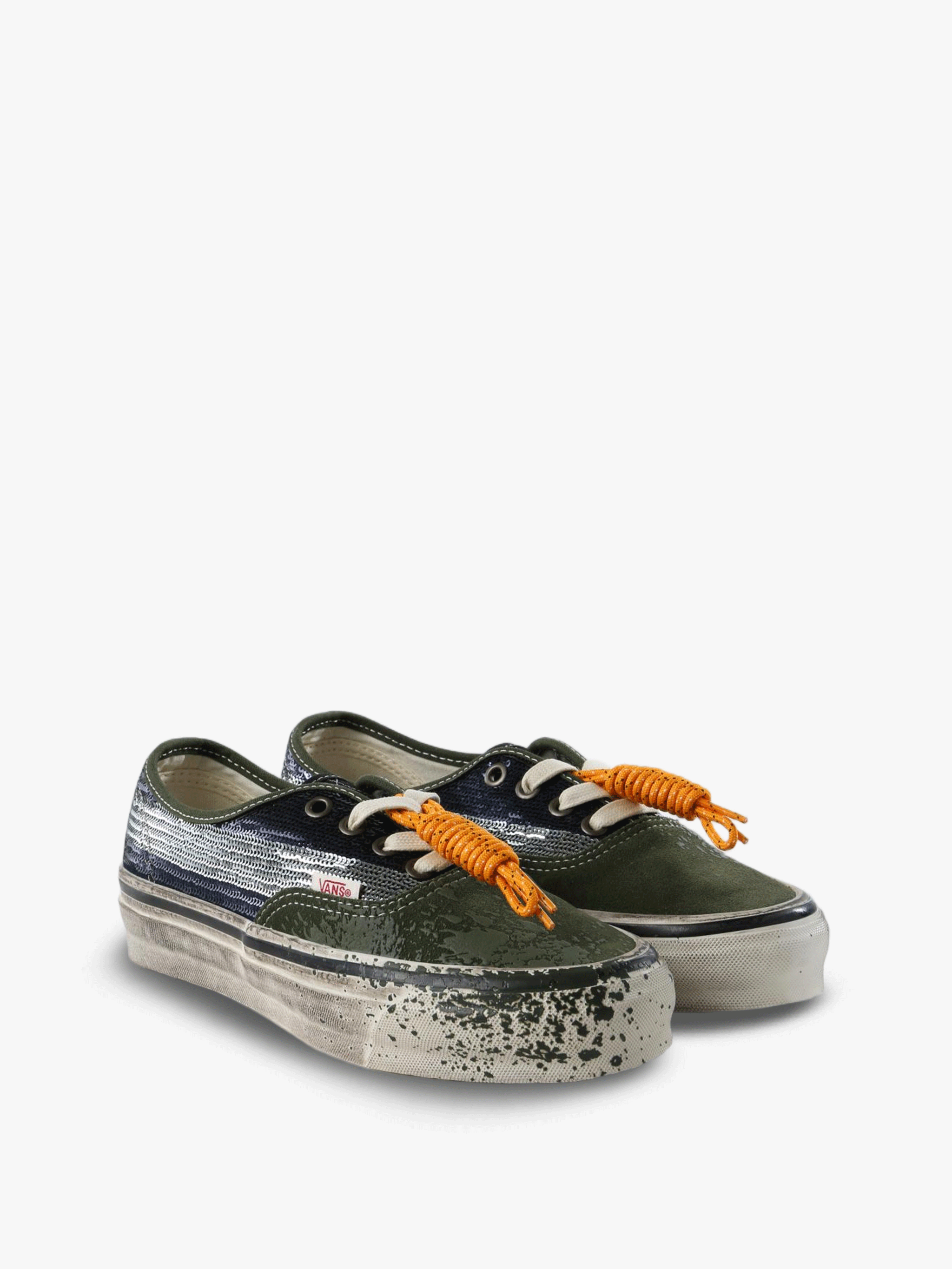 Blue shoes, front view