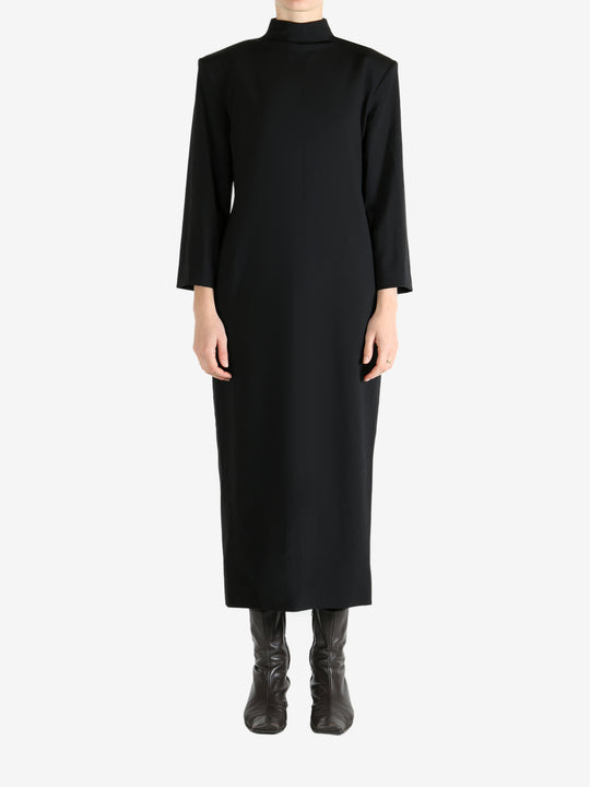 Black dress, full body view