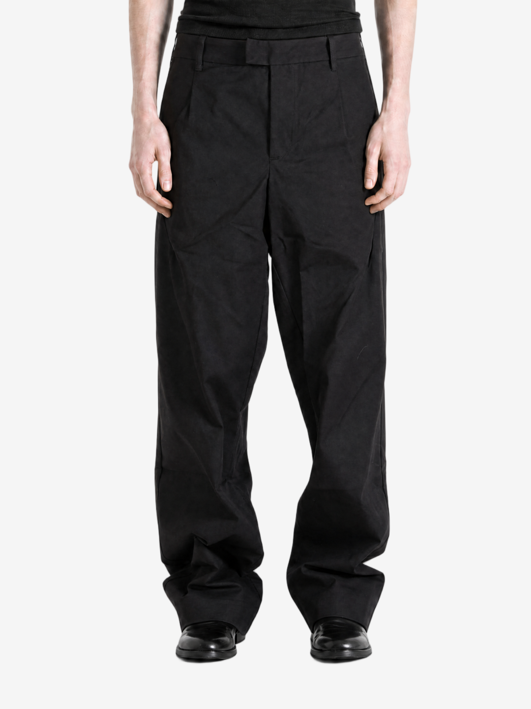Black pants, full body view