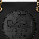 Close up of the black bag, showing texture of the nylon fabric