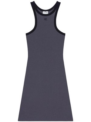 COURRÈGES - Women Contrast Scuba Mini Dress