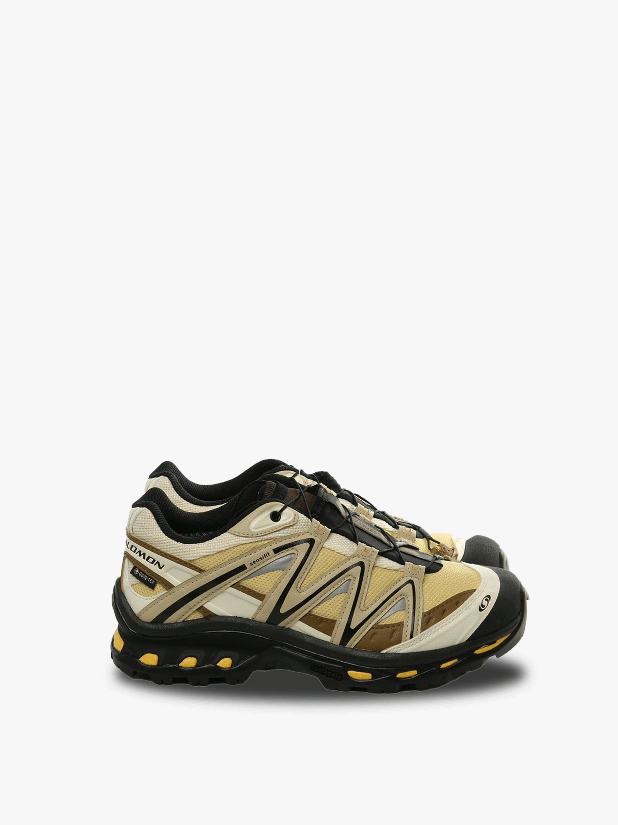 Yellow sneakers, front view