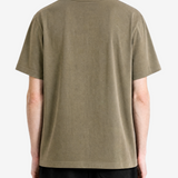 Blue t-shirt, full body view