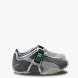 Grey sneakers, front view