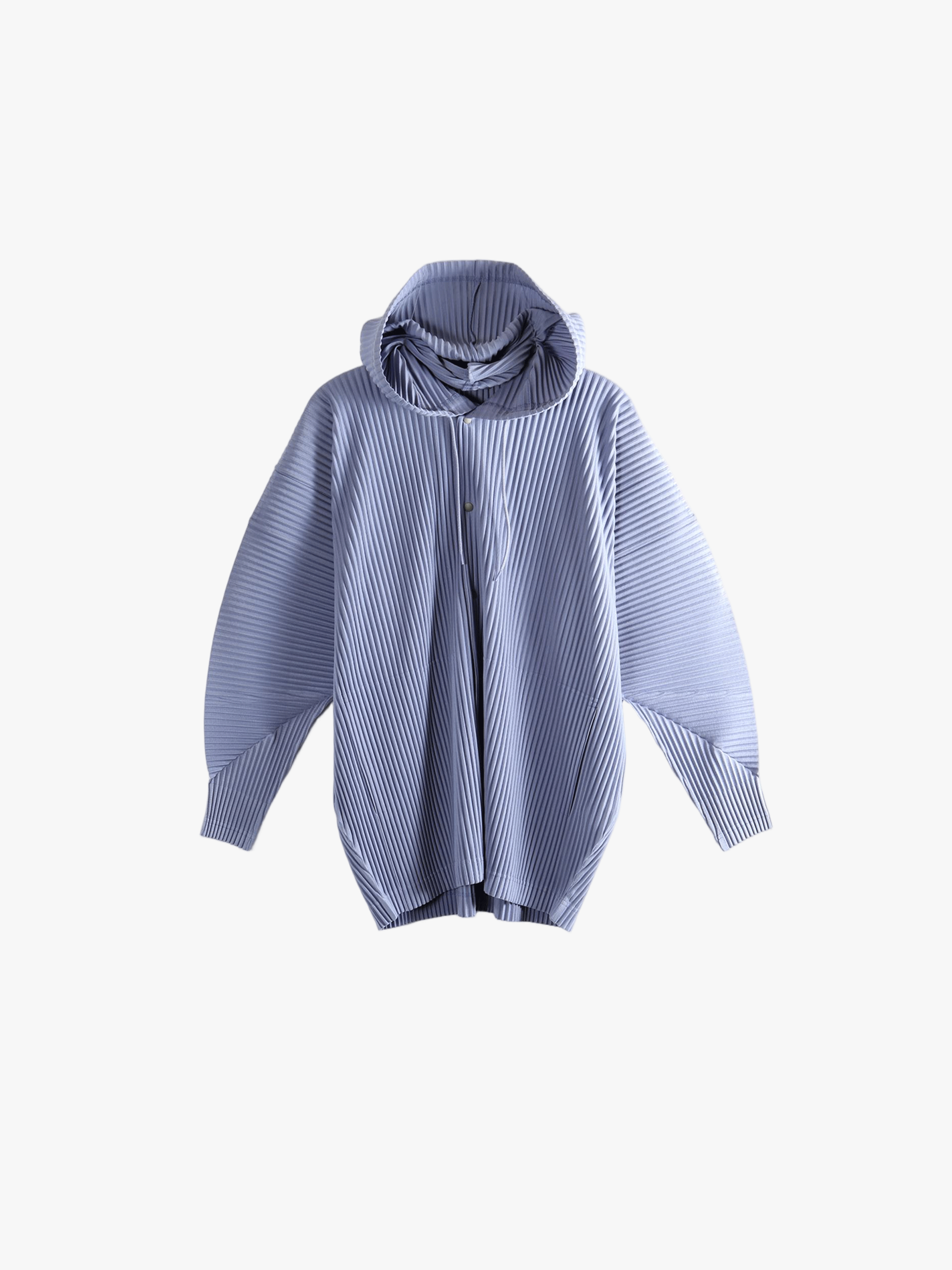 Blue jacket, front view