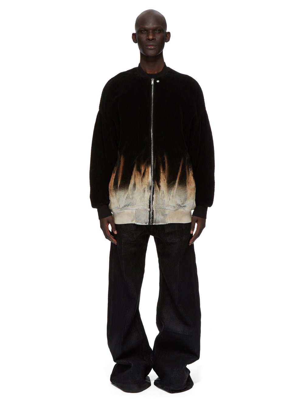 RICK OWENS DRKSHDW - Men Corduroy Hooded Peter Jacket