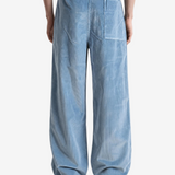 Blue pants, full body view