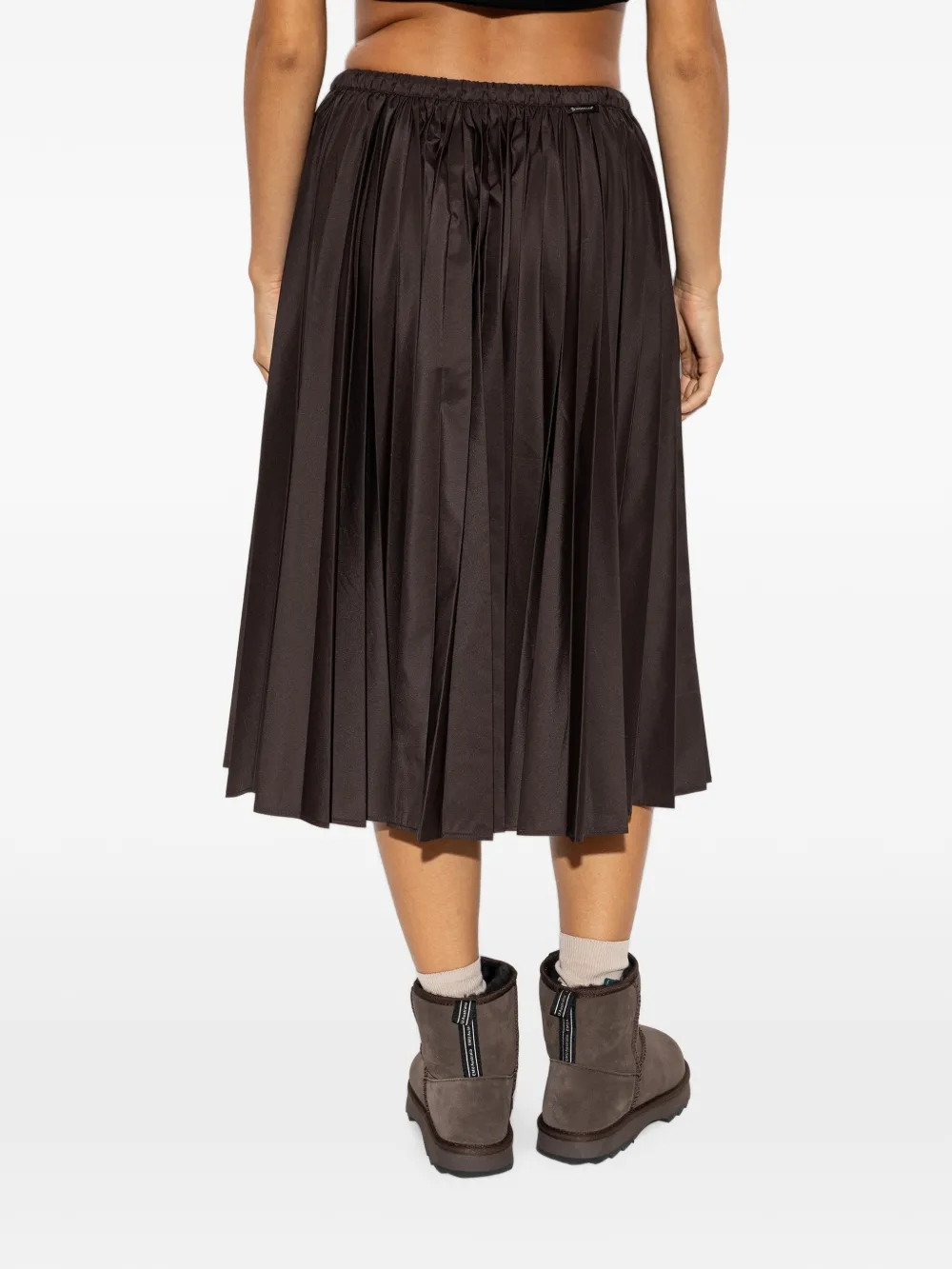 Brown skirt, full body view