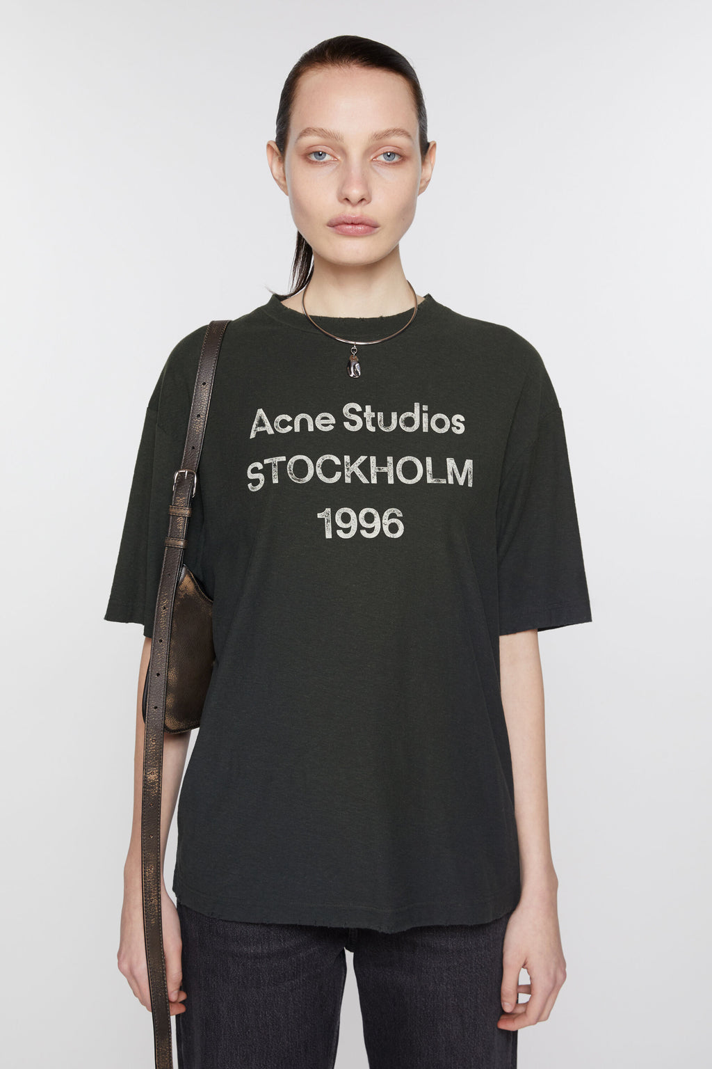 ACNE STUDIOS - Women Relaxed Fit Logo T-Shirt