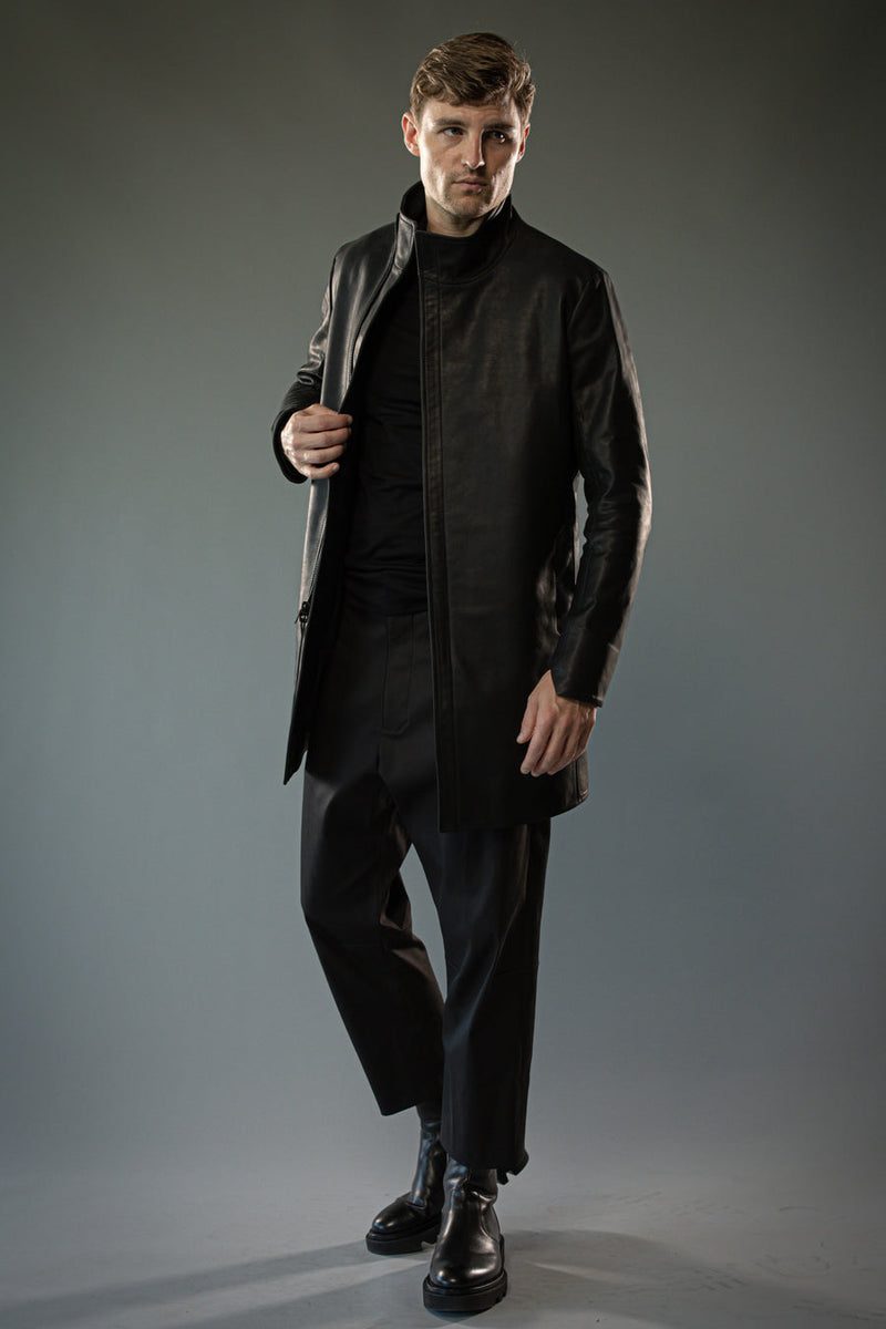 RORKE BADER - Men Terminal Leather Coat