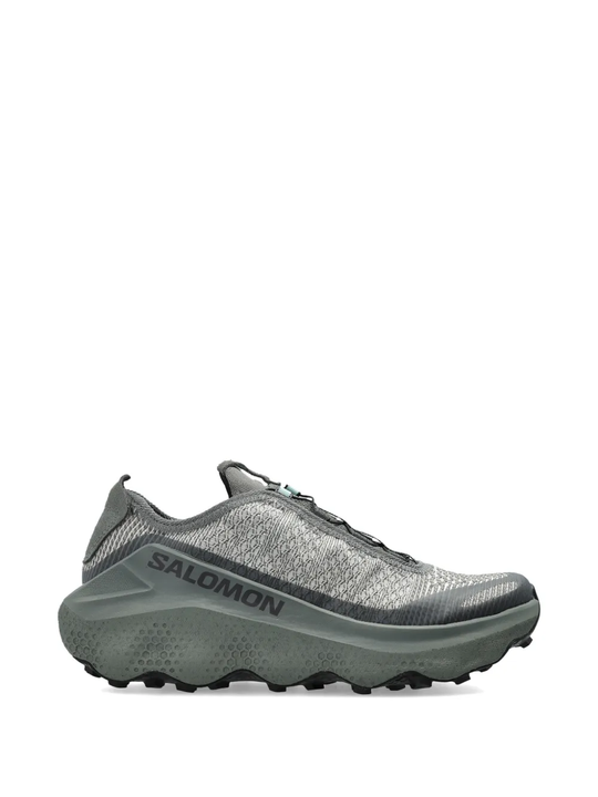 Grey sneakers, front view