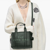 Green bag, full body view