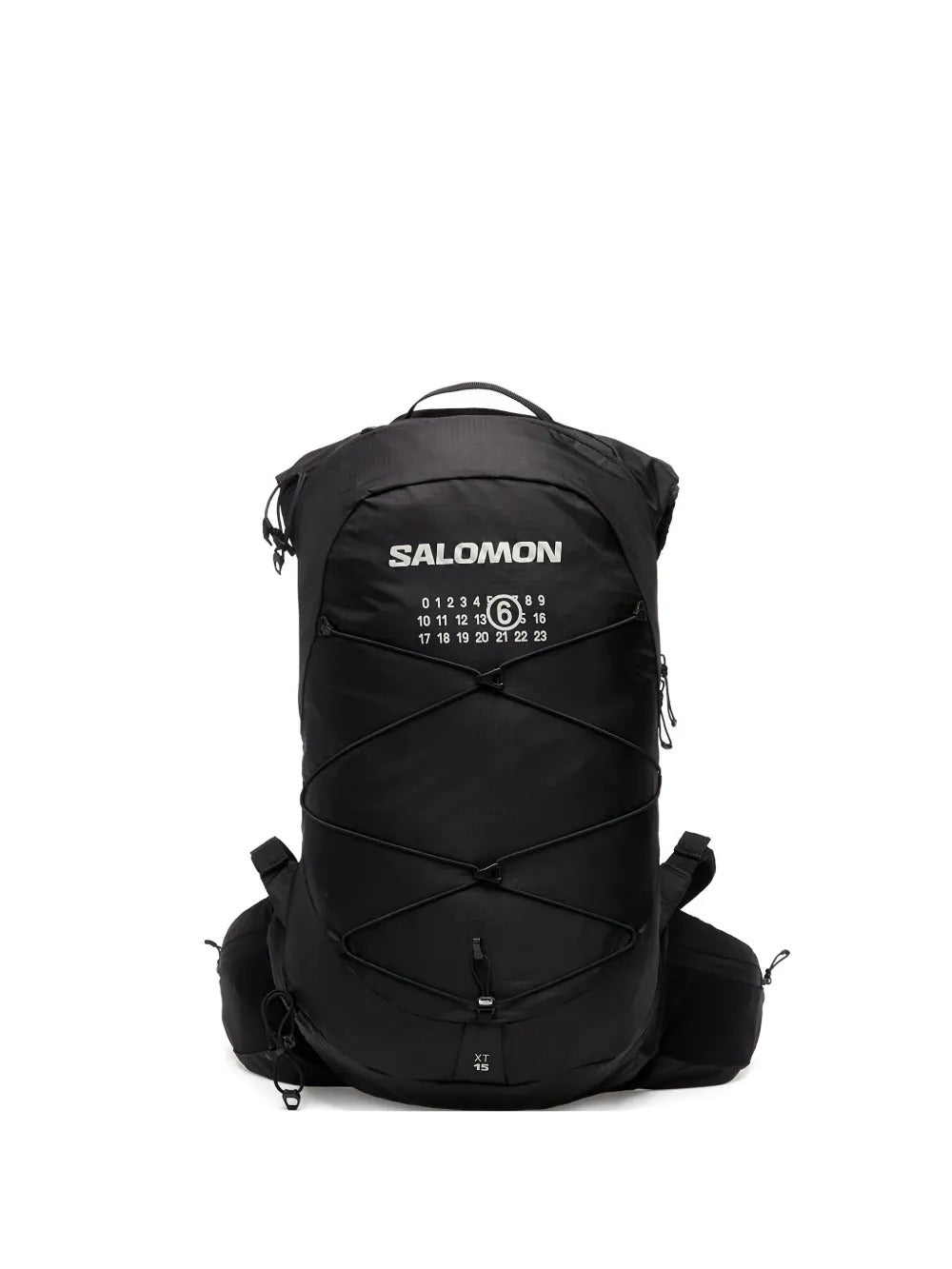 Black backpack,front view