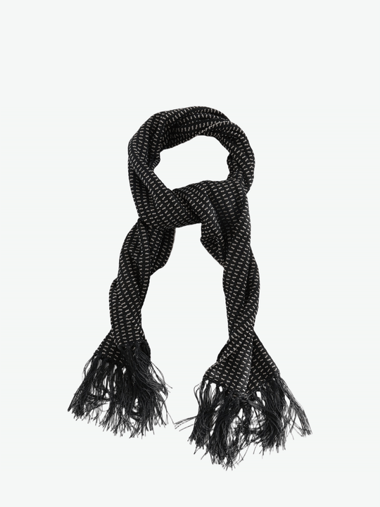 Black scarf, front view