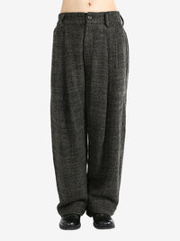 ZIGGY CHEN - Men Drop Crotch Wide-Leg Trousers