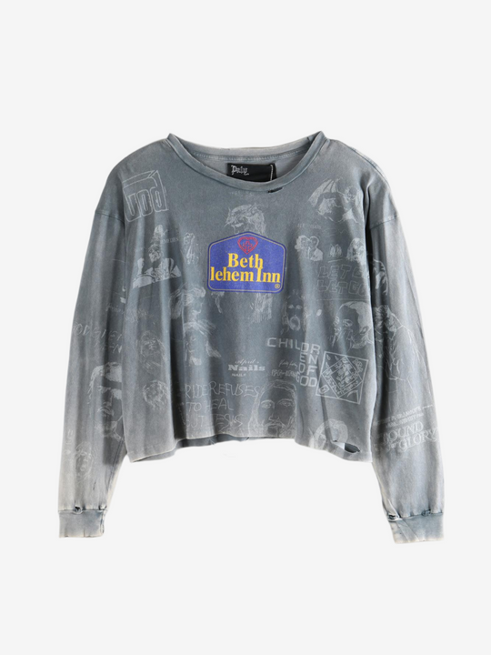 Black t-shirt, front view