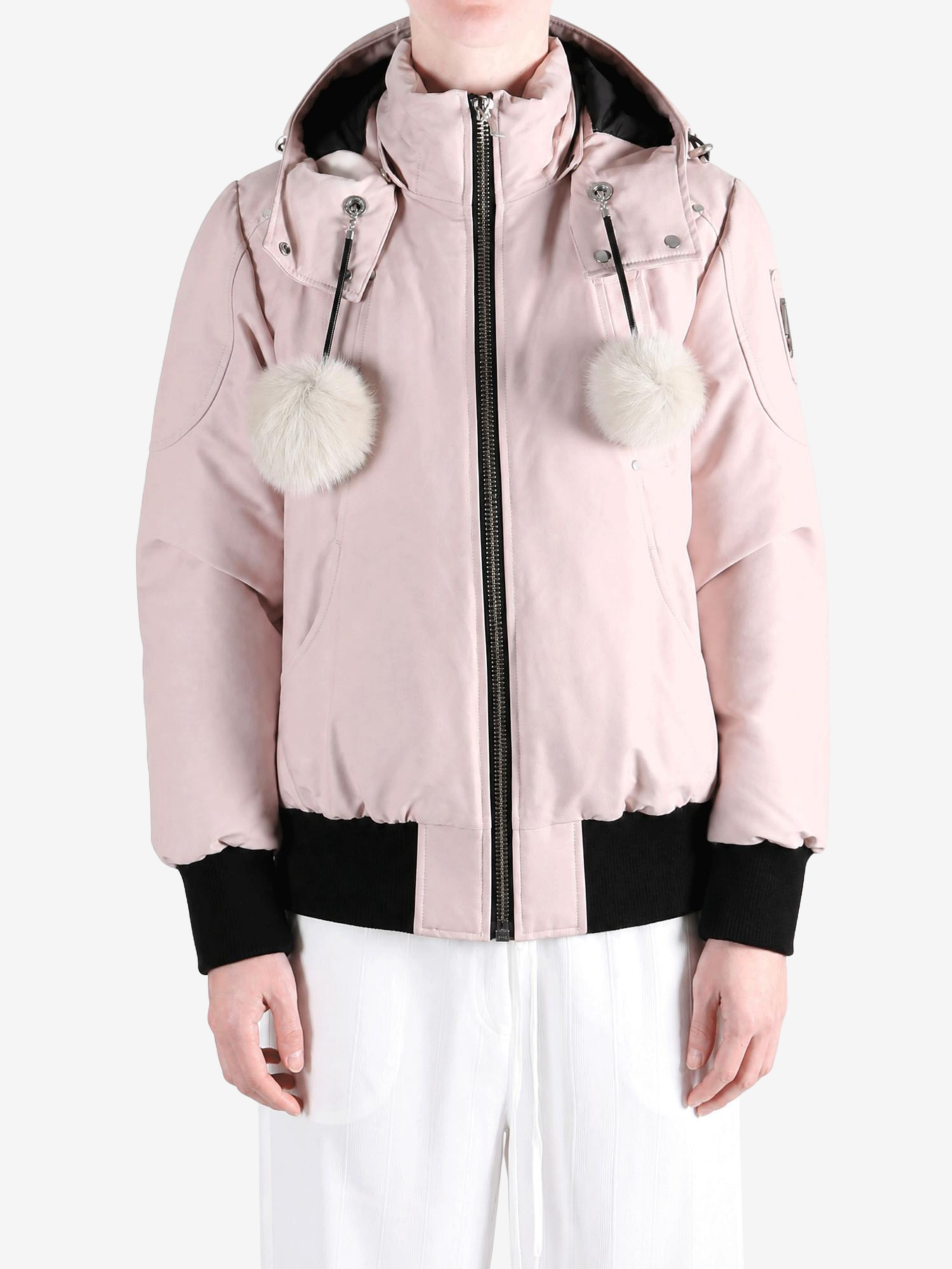 Pink jacket, front view