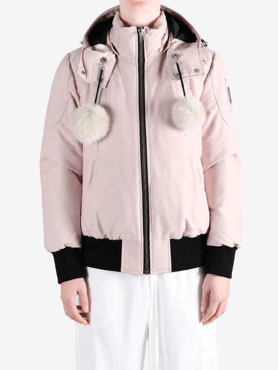 Pink jacket, front view