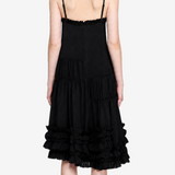 Black dress, full body view