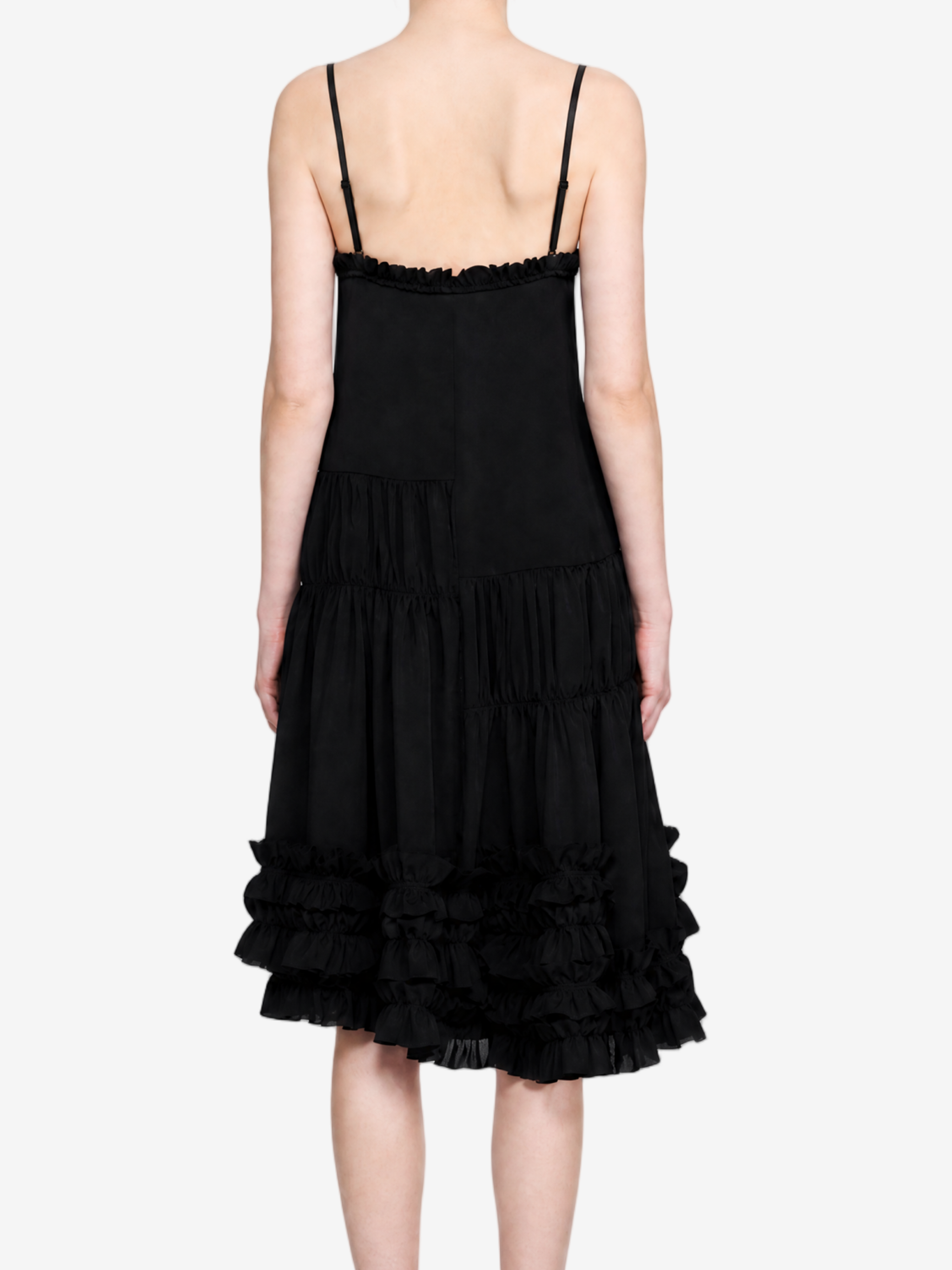 Black dress, full body view