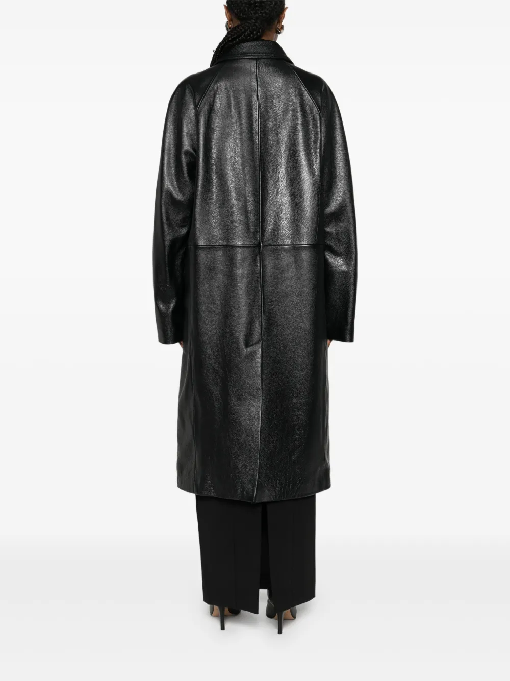 Black coat,full body view