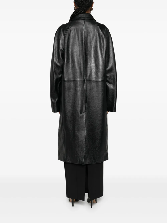 Black coat,full body view
