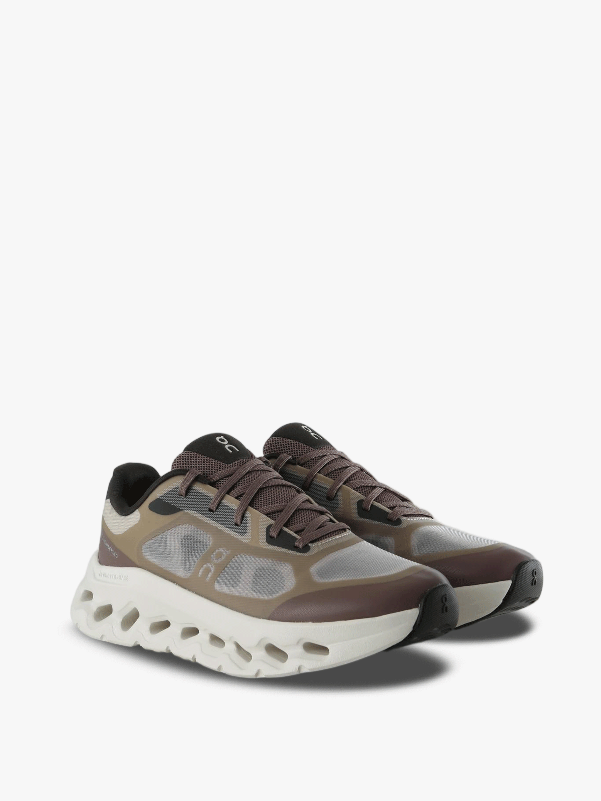 Brown shoes, front view