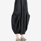 Black pants, full body view