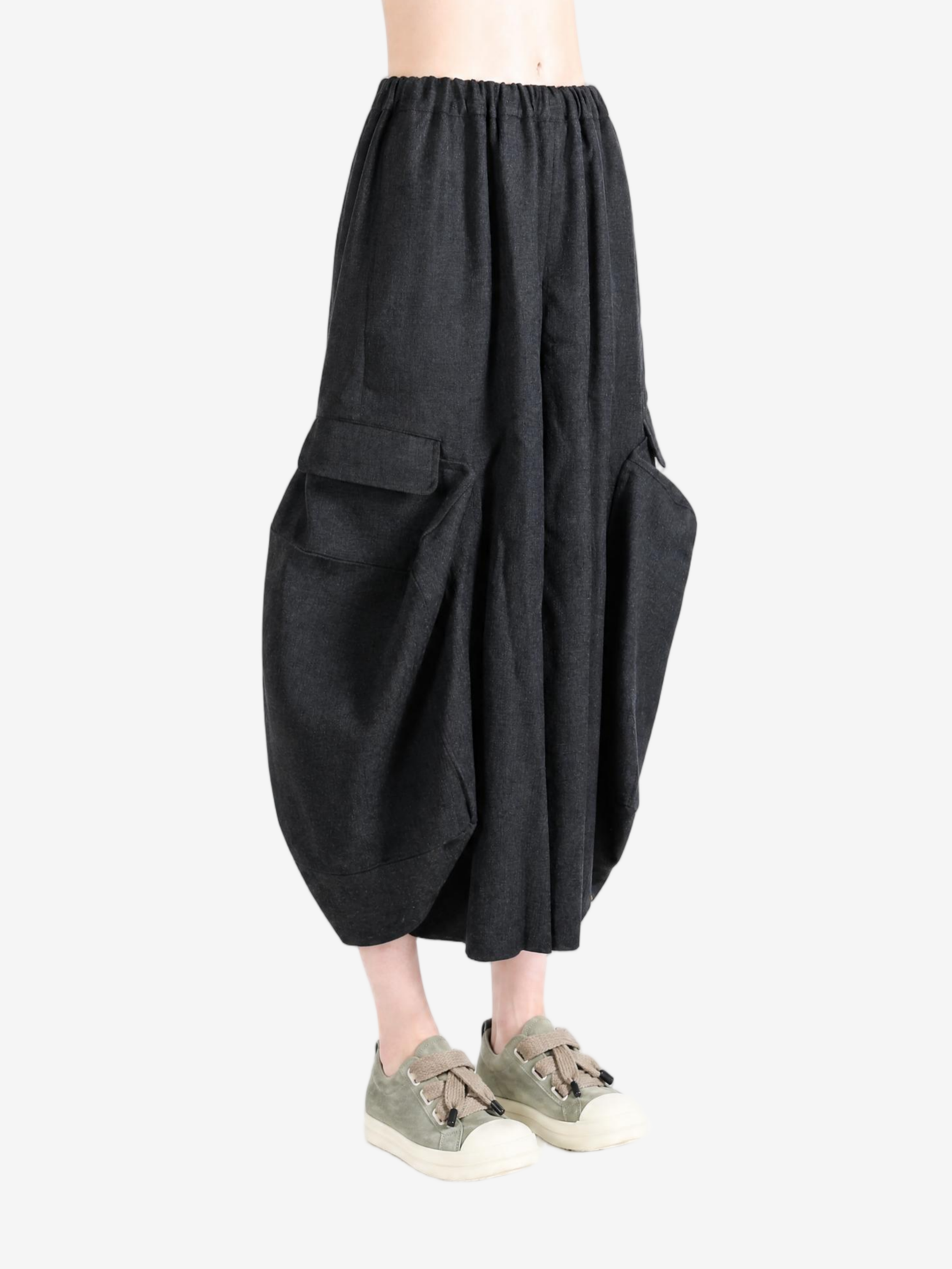 Black pants, full body view