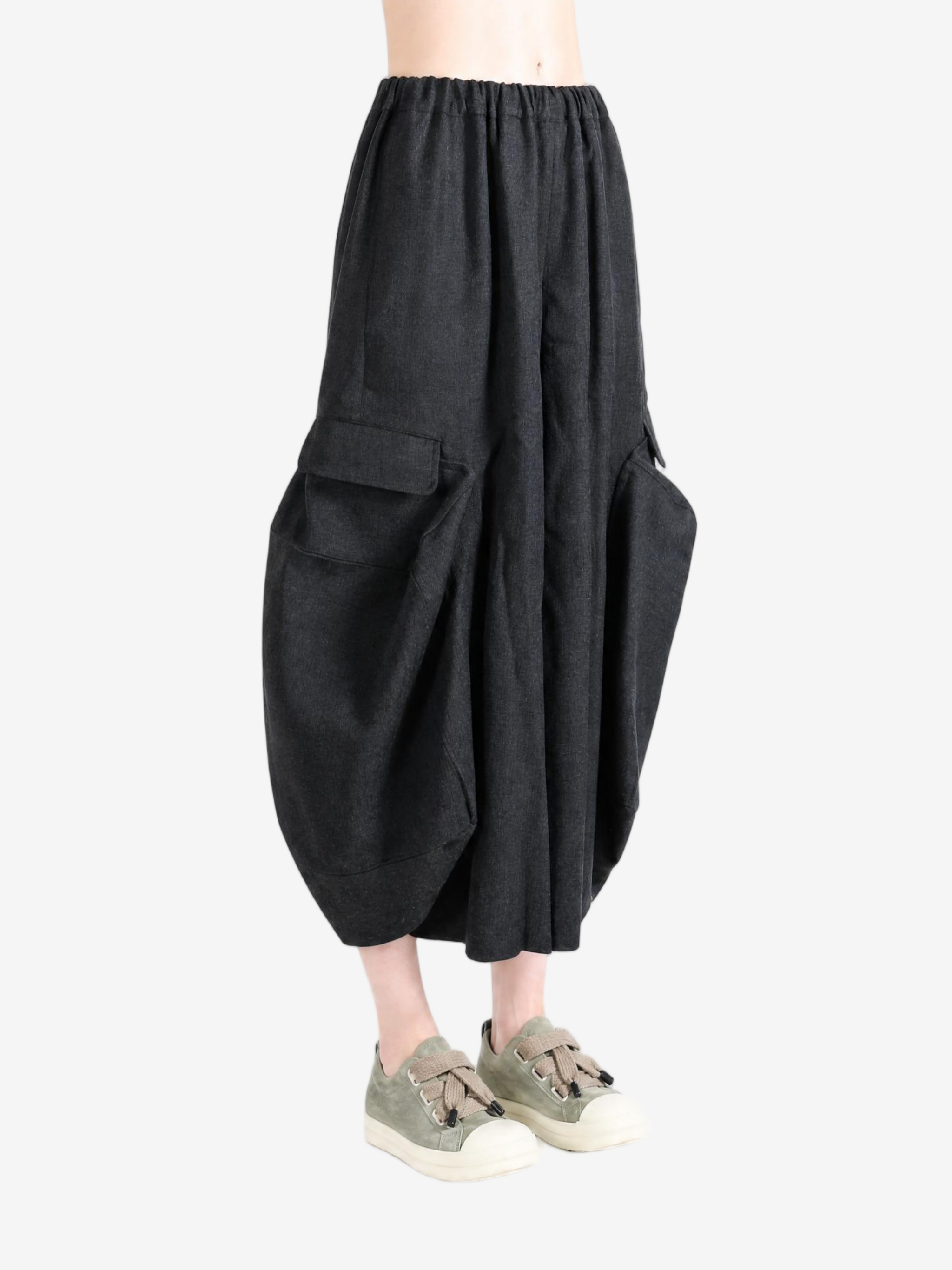 Black pants, full body view