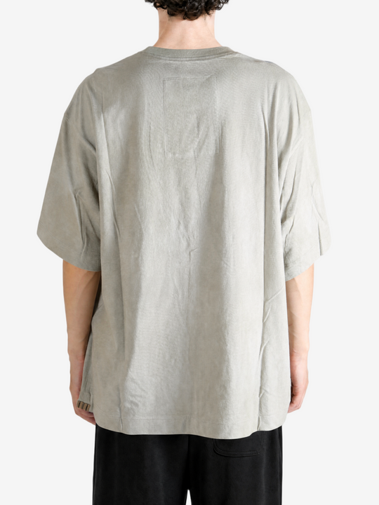 Grey t-shirt, full body view