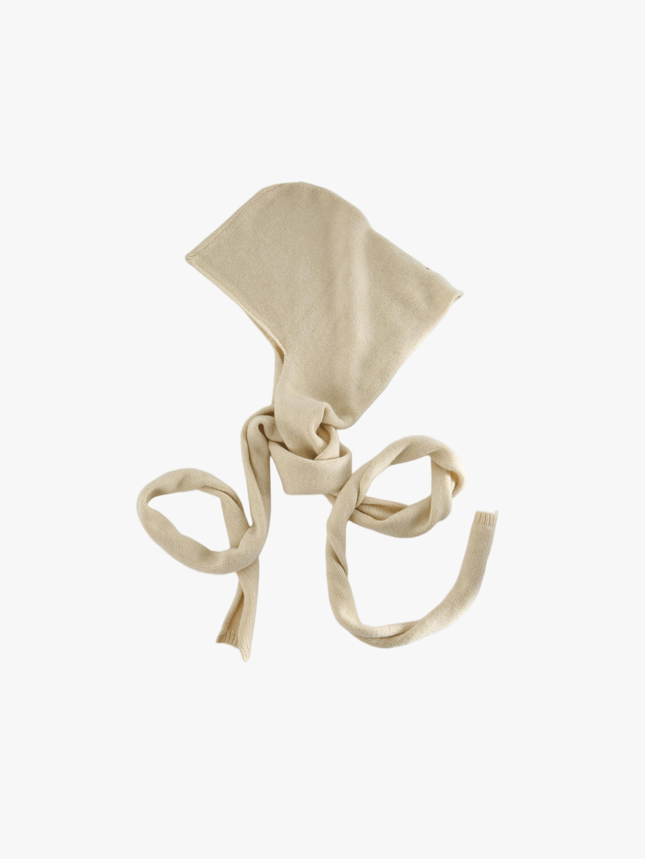 Tan scarf, front view