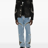 THUG CLUB - Men Iron Steel Focus Denim Jacket