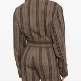 Brown jacket, full body view