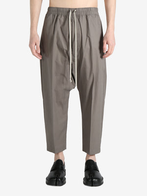 RICK OWENS - Men Drawstring Cropped Pantaloni