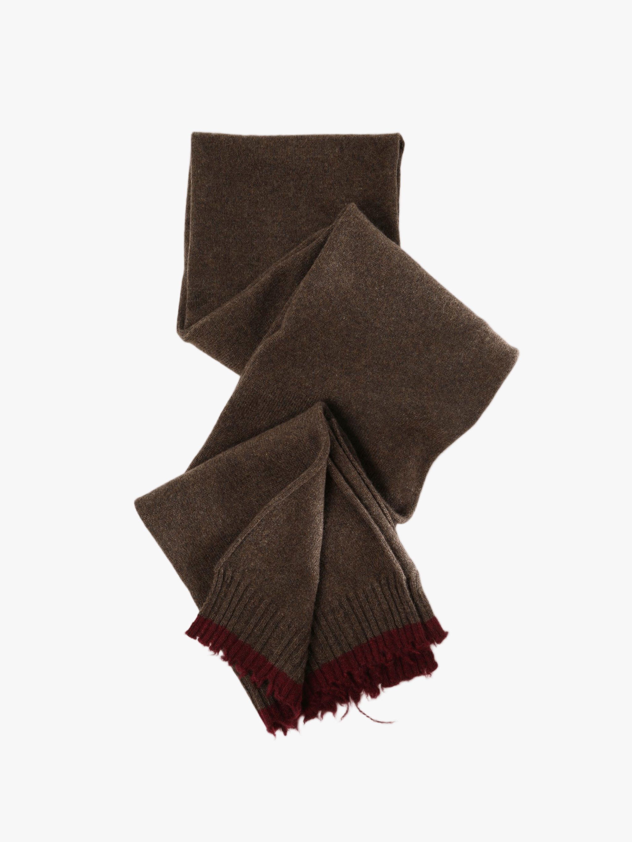 Brown scarf, front view