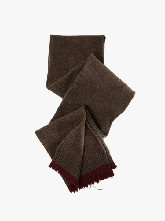 Brown scarf, front view