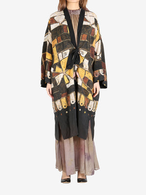 YANGKEHAN -Women Elegant Floral Robe Coat