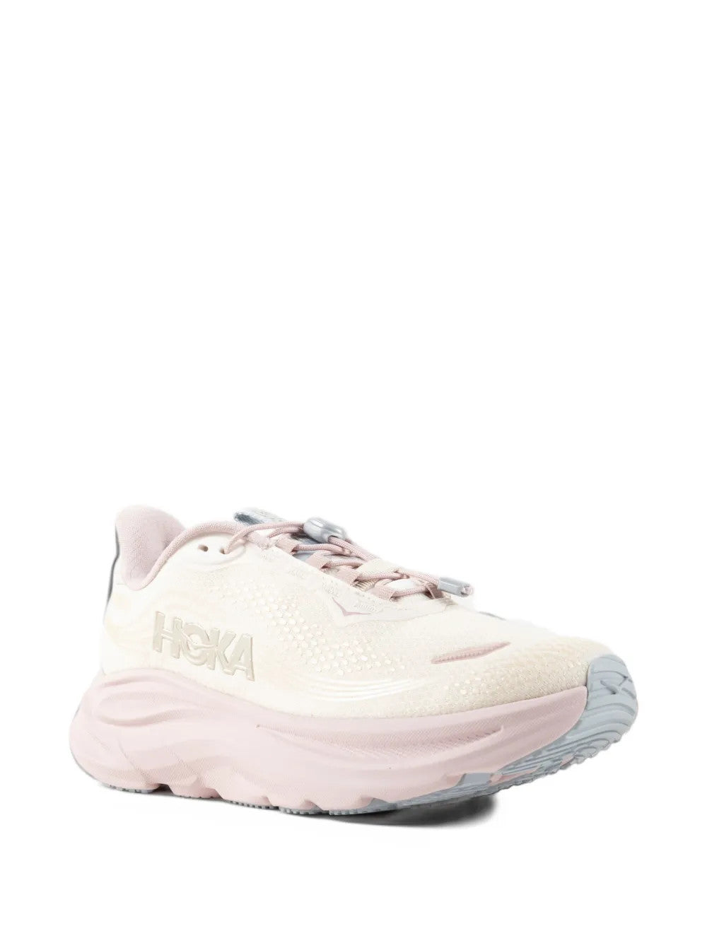 Pink shoes, front view