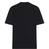Black T-shirt, back view