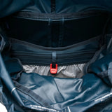 Close up of Blue bag, showing detail