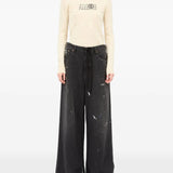 Black pants, full body view