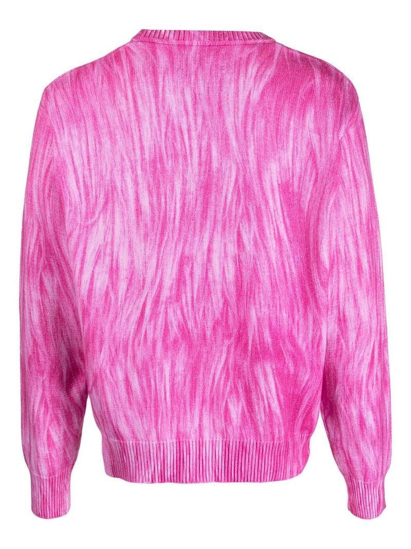 STUSSY - Men Printed Fur Sweater