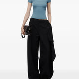Blue t-shirt, front view
