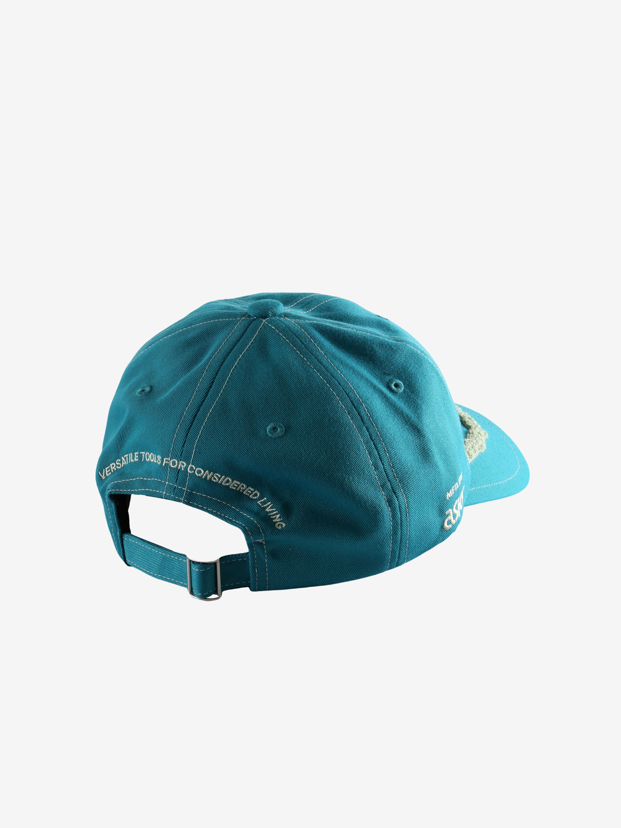 Blue cap, back view