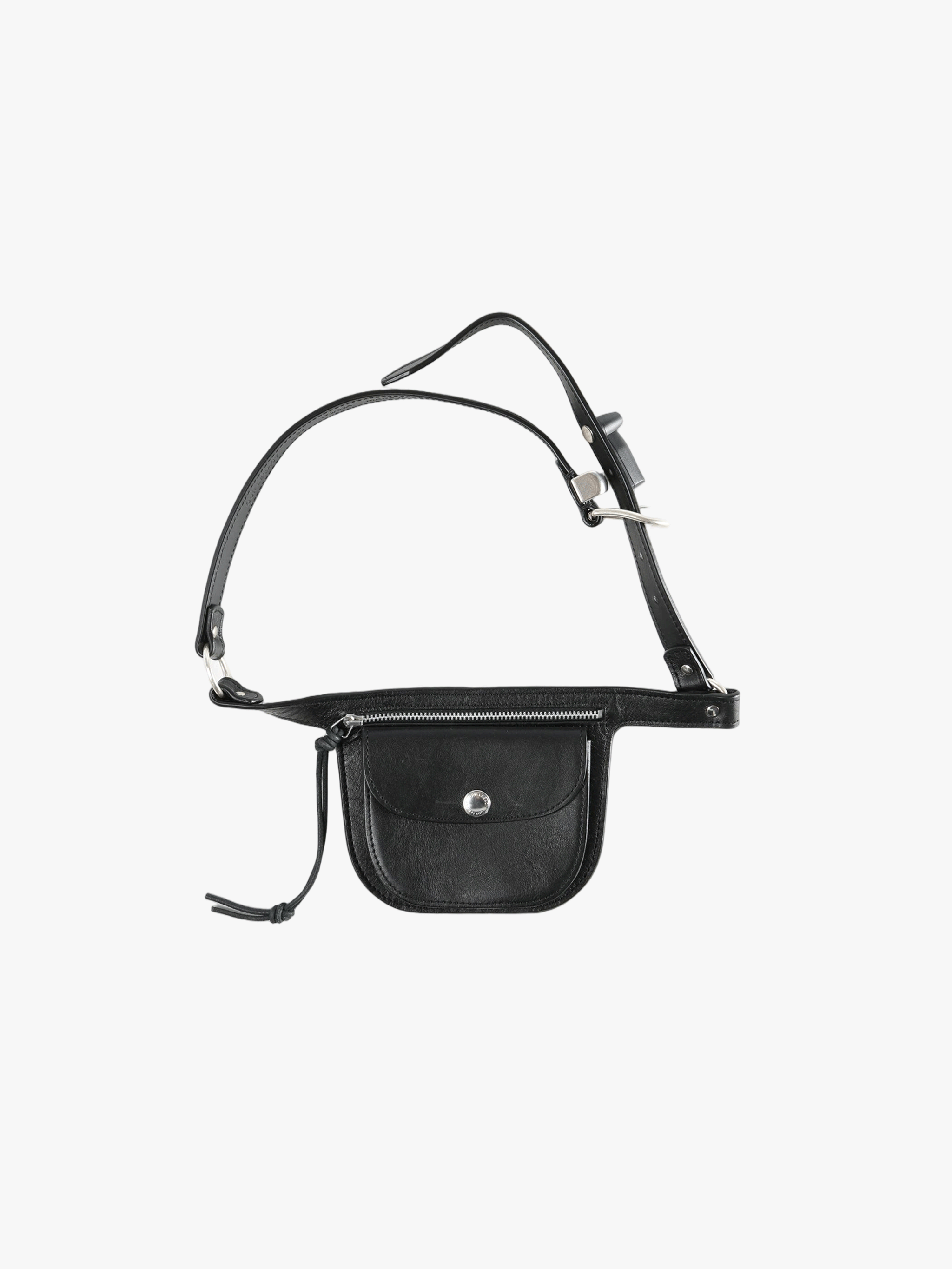 Black small accessories, front view