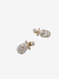 SIMONE ROCHA - Women Stacked Baroque Pearl Stud Earrings